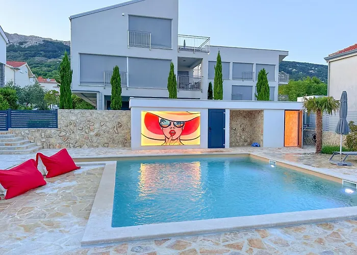 Kiana - Mit Dachterrasse, Meerblick Sowie Grosse Poolarea Apartament