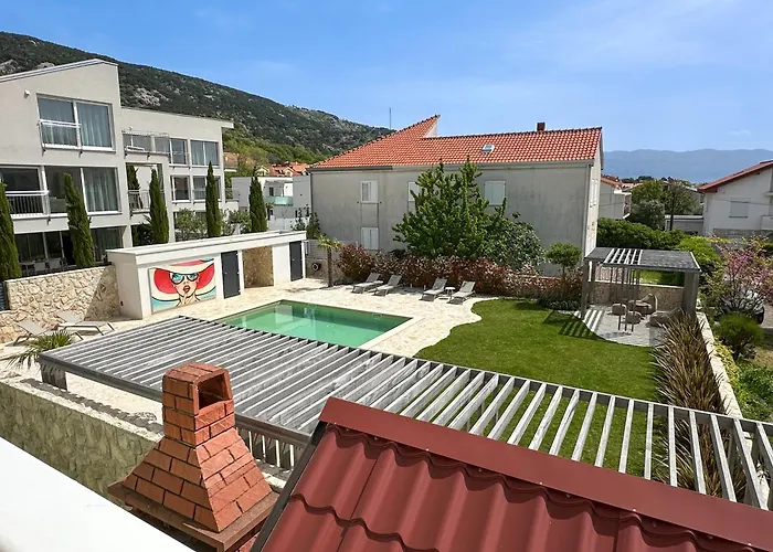 Kiana - Mit Dachterrasse, Meerblick Sowie Grosse Poolarea Apartman Baška